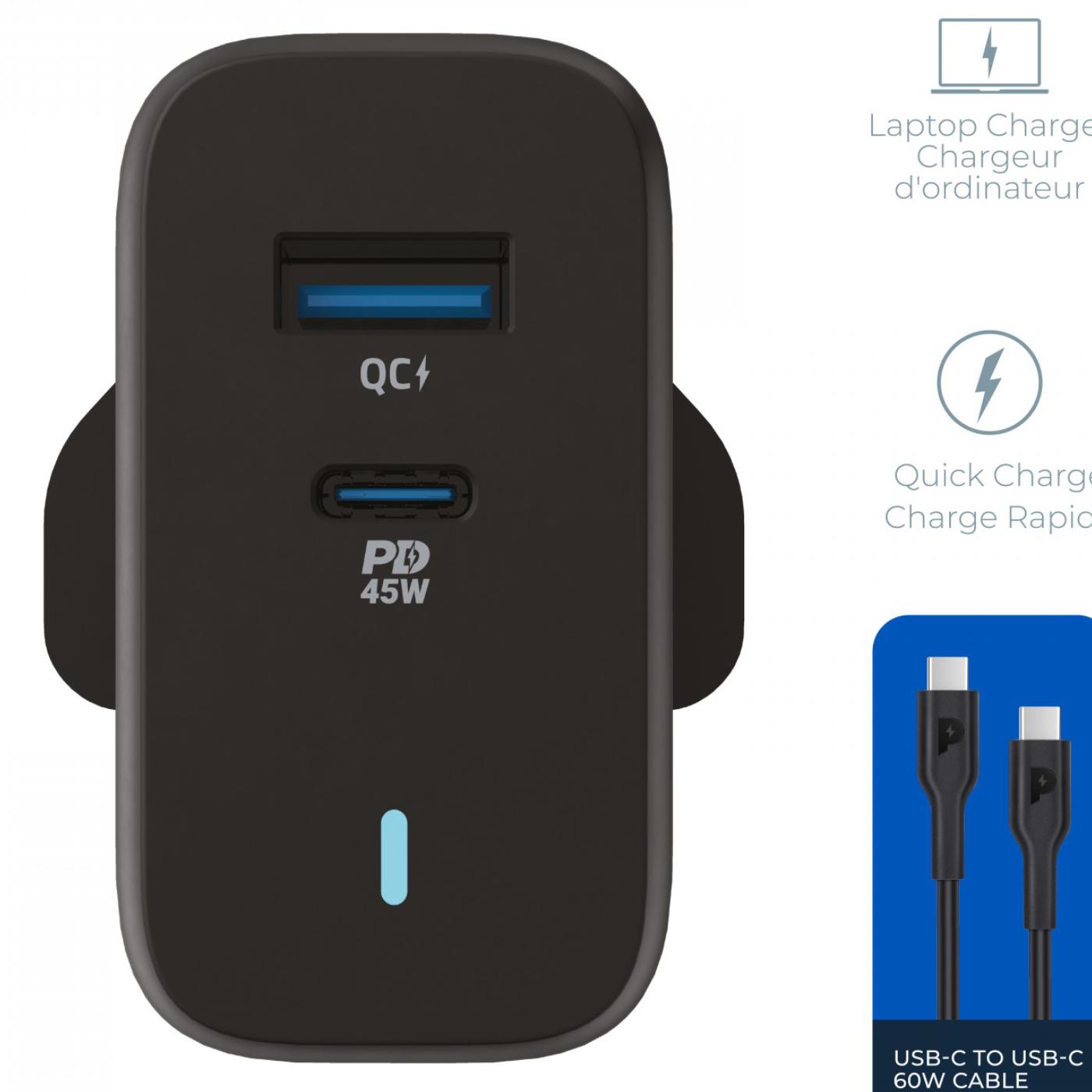 powerology-GaN charger-45w-black-2