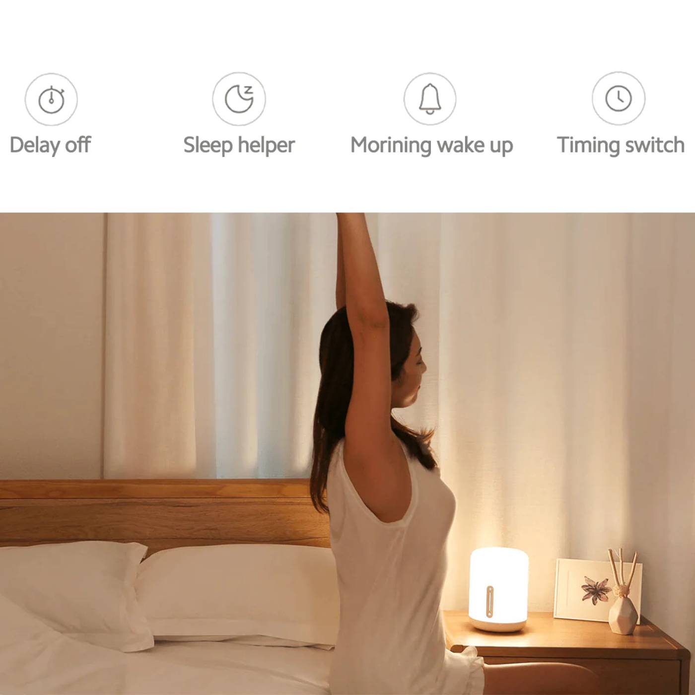 Xiaomi-Mi Bedside Lamp 2-white-9